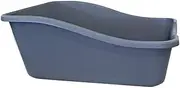 Feline First Cat Litter Box 48cm x 38cm x 15cm - High-Back Plastic Litter Tray, Easy-to-Clean Kitty Litter Box for Cats, Durable and Large Design