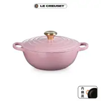 在飛比找momo購物網優惠-【Le Creuset】典藏琺瑯鑄鐵鍋媽咪鍋24cm(多色可