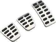 YSSMTC Car Pedal Cover,Fit For Hyundai, Verna Solaris Sedan Hatchback 2012-2015 Parts Stainless Steel Accelerator Brake Clutch Pedals Case Brake Pedal Mat(MT pedal)