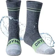 [DRYMILE] Mountain Waterproof Socks, Unisex Wool Waterproof Hiking Socks for Winter Wading, Snow Skiing - Mid-Calf