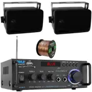 Pyle PDA29BU.6 Bluetooth Compact Amplifier Receiver, 2x 3.5'' 200W Max Speakers