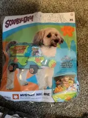 Mystery Machine Van Scooby-Doo Hippie Halloween Pet Dog Costume XS