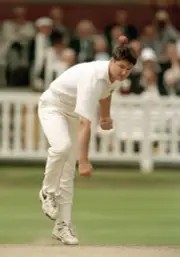 Martin McCague bowling for Kent during the Benson Hedges Cup Final- Old Photo