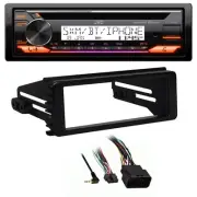Harley 1998-2013 FLHT Adapter DIN Kit, JVC Marine Bluetooth USB AUX CD Receiver