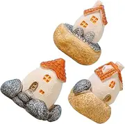 PHENOFICE DIY Garden Decor Pcs Resin Mini Houses Micro Landscape Fairy Garden House Outdoor Scene Craft Ornament
