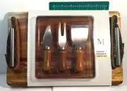 Cheese Utensils Set of 3 New In Package cheese board & knife set