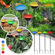 Bird Or Bee Watering Stations Metal Butterfly Water Feeder Cup Ground Rainwater#