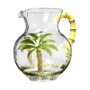 My Table Talk® Acrylic Palm Tree Classic Series Pitcher With Bamboo Handle