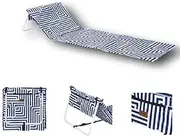 Outdoor Portable Folding Chair Beach Mat Ultra Light Fishing Sun Lounger Carry Strap Hotel/Vacation/Holidays/Sunbathing (Makena)