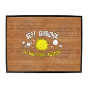 Best Gardener Solar System - Funny Novelty Doormat Man Cave Floor mat