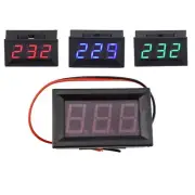 AC 70V-500V LED Panel Voltmeter Digital Voltage Meter Two Wire Red/Blue/ Green