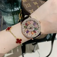在飛比找蝦皮購物優惠-新款時來運轉高顏值爆款女士手錶防水大表盤滿鑽手錶女t'w