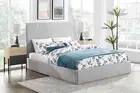 NNEKGE Antalya Gas Lift Bed Frame (Double Light Grey)