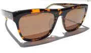 NEW Maui Jim S-TURN Tortoise Bronze POLARIZED Bronze GLASS Sunglass H872-10