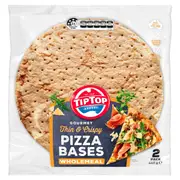 Tip Top Pizza Bases Wholemeal 12 Inch Bakery 2 pack