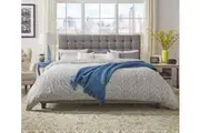 Istyle Amelia Double Bed Frame Fabric Grey