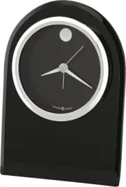 New~Lovely Howard Miller Black Tabletop/Desk Clock in Gift Box LOGAN 645-701
