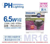 在飛比找松果購物優惠-【PHILIPS飛利浦】LED 6.5W 2700K 12V