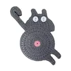 Exquisite Cat Butt Print Coaster Table Mat Coffee Cup Coaster Tea Placemats