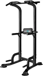 BARWING Pull Up Bar Station, Power Tower, Dip Station with 3D Backrest, Strength Training Stand Rack, Adjustable Height Dip Bar for Home Gym Workout | Stand Fitness Exercise Equipment