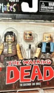 the WALKING DEAD Minimates The GOVERNOR and BRUCE 2 pack AMC tv show series moc