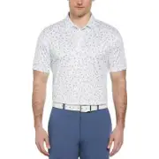 New Men's Ben Hogan Performance S/S Golf Conversational Print Polo Shirt Size S