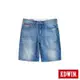 EDWIN BLUE TRIP系列 紅袋花丹寧短褲-男-漂淺藍