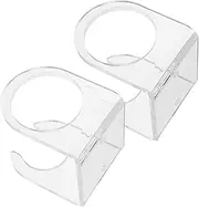 GANAZONO 1Set Mounted Acrylic Baseball Bat Display Rack Multi Functional Bat Support for Sports Memorabilia Storage and Showcase