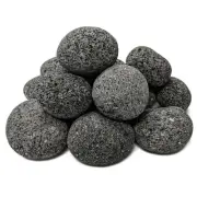 100% Natural Lava Stones for Gas Fire Pit and Fireplace (Medium (1" - 2"))