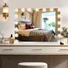 Hollywood 50x42cm Makeup Mirror Desktop Vanity Mirror W/ 14 LED Bulbs & USB Port