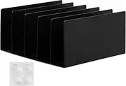 File Organizer for Desk | Vertical Metal File Holder - Document Folder Racks for Paperwork Clipboard Drawer Bills Desktop Invoice Offices Tabletop Mail-Sorting Tablet Home