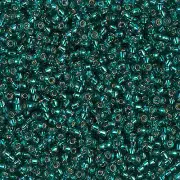 Silver-Lined Teal Miyuki Seed Beads 11/0 (11-92425-TB)