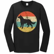 Men's Australian Cattle Dog Shirt - Retro Dog Breed Icon Long Sleeve T-Shirt