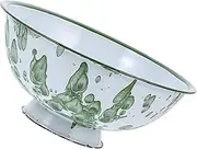 Alipis Retro Enamel Bowl Vintage Food Storage Basin Kitchen Mixing Bowl Easy to Clean Multi Purpose Design for Serving Home