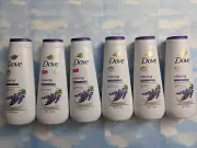 LOT (6) DOVE RELAXING LAVENDER OIL & CHAMOMILE BODY WASH 20 FL OZ