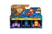 Monster Jam Mini's Marvel 3 Pack Bundle (Black Panther/Captain America/Iron Man)