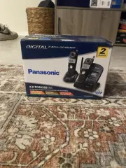 2-PK Panasonic 2.4 GHz Digital Cordless Answering System Caller ID KX-TG2632B