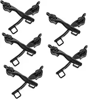 CONGARTENO 5 Pairs Metal Double-Layer Luggage Lock Hole Zipper Pull Replacement Zipper Slider Sturdy Zipper Puller Repair for Outdoor Travel