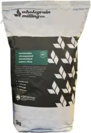Sustainable Whole-Wheat Bakers Flour 5KG, All-Purpose Stone Ground with Bran & G