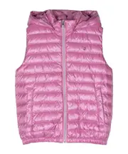 Type logo hooded vest 6Y Pink