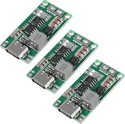 DWEII 3pcs Type C BMS 2S 3S 4S 1A 2A 4A 18650 Lithium Battery Charger Board USB C Step-up Boost Module for Li-Po Polymer Power Bank(3pcs 4S 4A)
