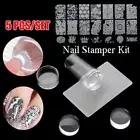 Nail Stamper Jelly Stamper for Nail French Tip Nail Stamper Nail Stamp Kit