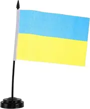 KOMBIUDA Mini Flag Base Ornament Precision Crafted Polyester Flag for Office Home School Decor