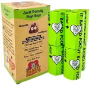 Certified Compostable Dog Poop Bags, 120 Count, Plant Based, Eco Friendly, Ex...