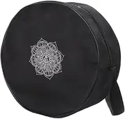 Kisangel Yoga Wheel Bag Storage for Fitness Yoga Blocks Towel Bottle Holder Round Design Carrying Bag