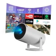 Mini Projector Portable Projector with WiFi6 and Bluetooth 5.0 130-Inch 1080P