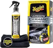 Ultimate Ceramic Coating Kit - Premium Kit for Cars Delivers Ultra-Durable Ceramic Protection with High Water Beading Action, Increased Gloss and Slickness, and Premium Microfiber Towels