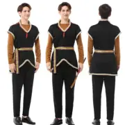 Frozen Prince Queen Kristoff Cosplay Costume Full Set Halloween Men's Outfit