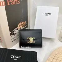 在飛比找樂天市場購物網優惠-歐美代購 台灣現貨 Celine 凱旋門三折短夾