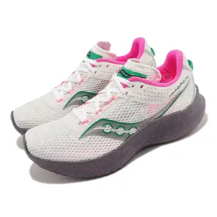 Saucony 慢跑鞋 Kinvara 14 白 綠 粉紅 潑墨 女鞋 透氣 競速訓練 【ACS】 S1082385